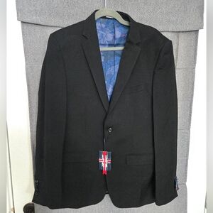 Soul of London Elegant Black Men's Blazer 40R